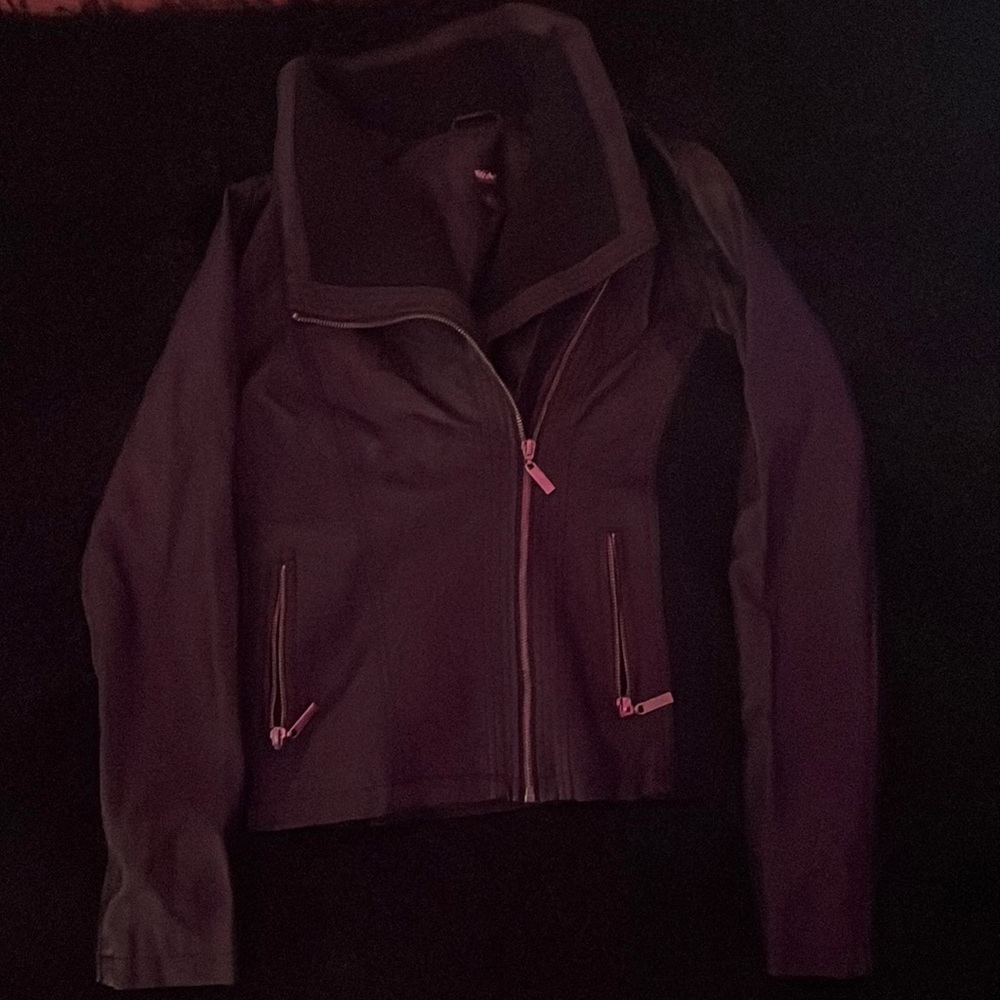 Vintage black leather jacket